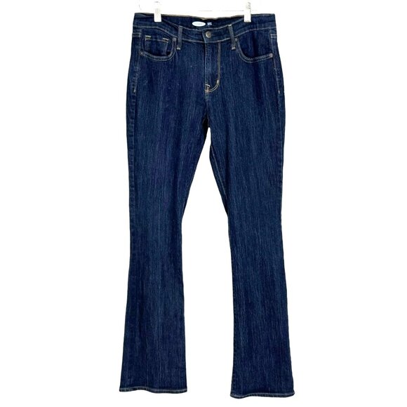 Old Navy Curvy Boot-Cut Womens Jeans Size 8 Dark Wash Denim - Picture 1 of 4